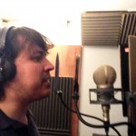 Toby recording vocals - Pint of gold