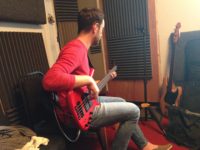 Ally playing bass for Flotsam & Jetsam