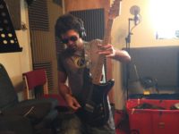 Aaron bossing the electric for Flotsam & Jetsam